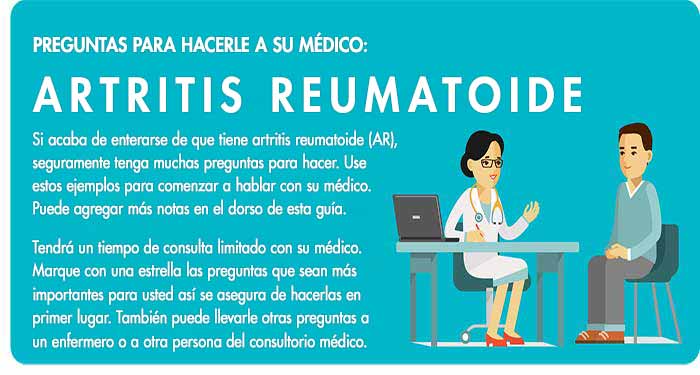 Preguntas para hacerle a su médico sobre la AR