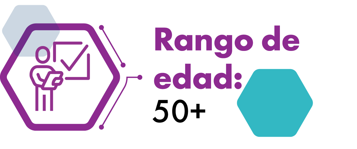 Rango de edad de más de 50 años